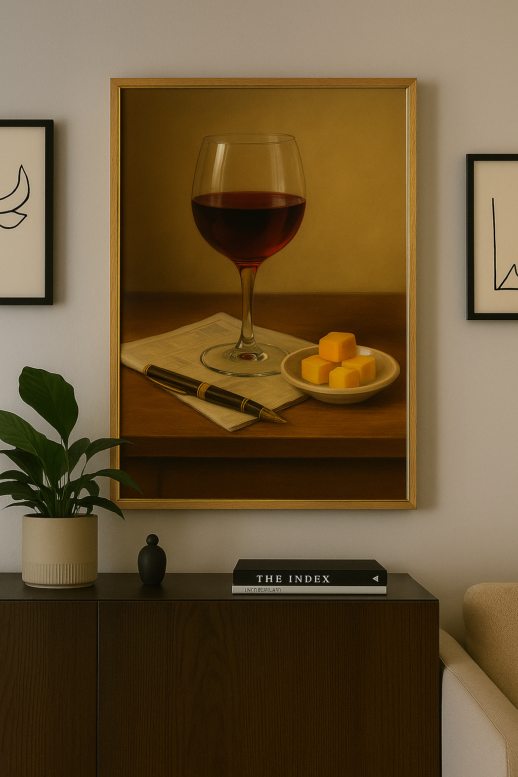 Poster – Vin, Ost & Eftertanke